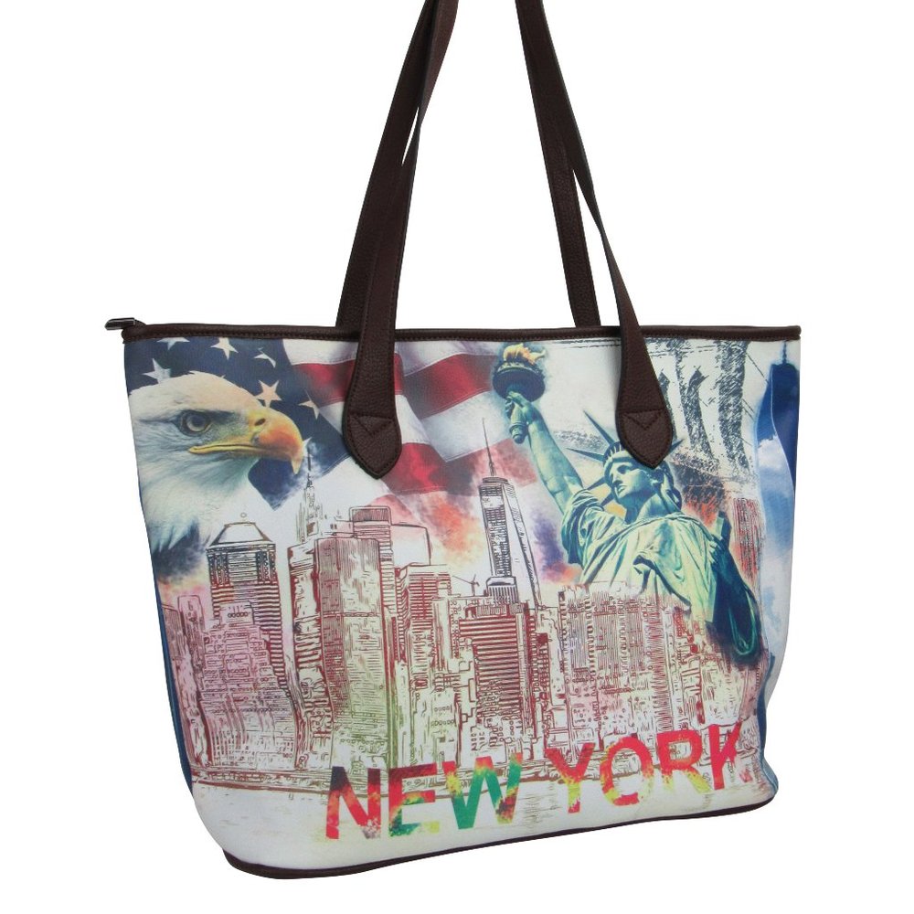 New York Design Tote Shoulder Bag